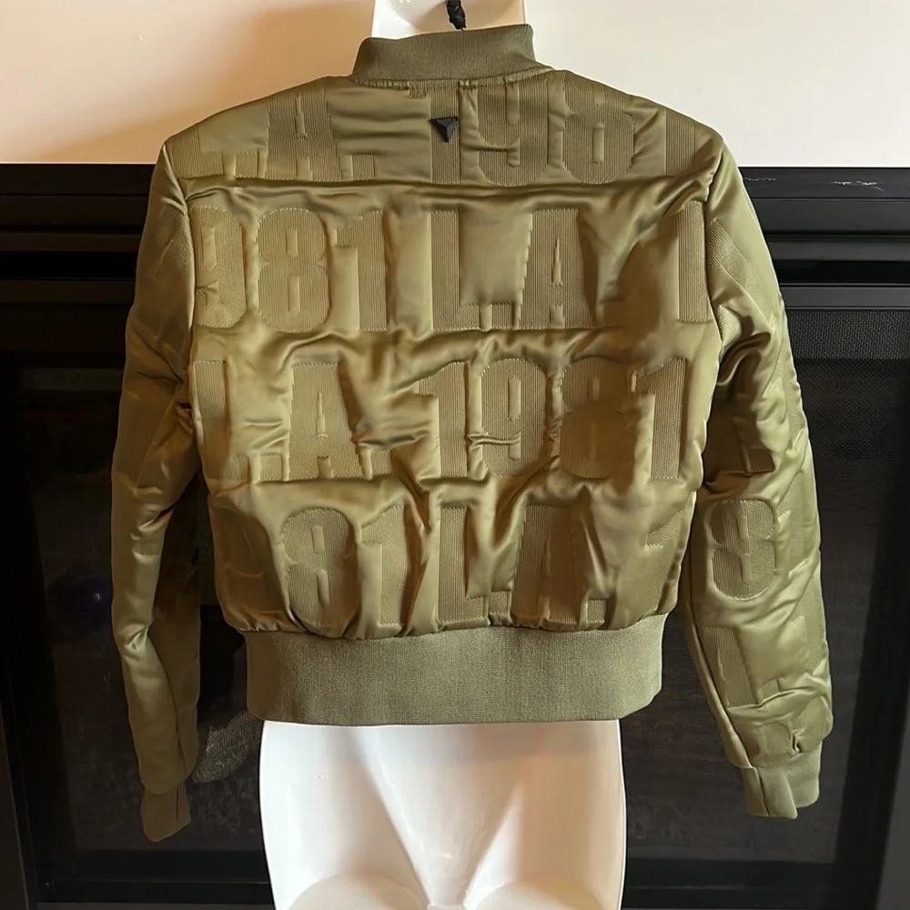 Guess Elly Bomber Jacket -Olive - Picture 3 of 8